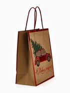 Набор подарочных пакетов «Новогодний подарок», 3 шт, тиснение, 25 × 4 × 30.5 см, 30 × 40 × 11.5 см, 18 × 23 × 10 см 10878841