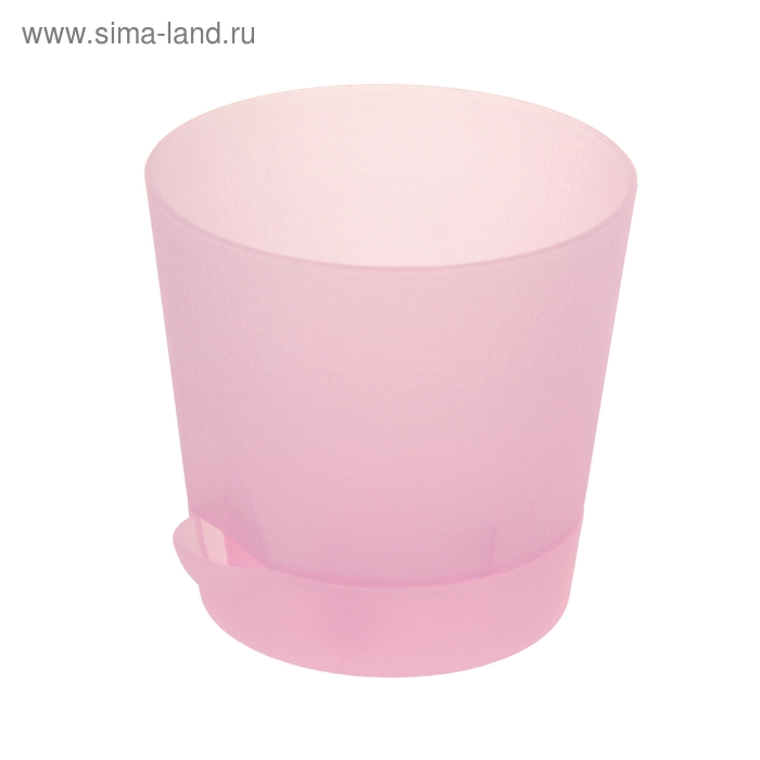 Горшок для цветов с поддоном Le Parterre, 700 мл, d=11,5 см, цвет розовый - Фото 1