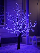 УЦЕНКА Дерево светодиодное улич. 1.8 м. "Сакура" 768LED, 46W, 220V, СИНИЙ - фото 14997802