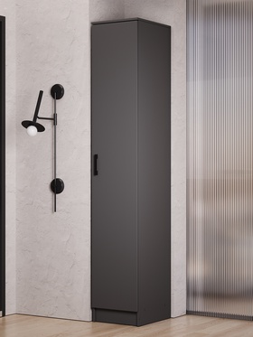 Шкаф – пенал «Соло», 400×490×2200 мм, цвет графит 10954739