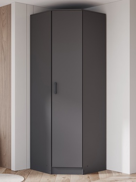 Шкаф угловой «ЭКО», 760(760)×2200×481 мм, цвет графит 10954743