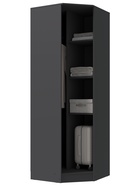 Шкаф угловой «ЭКО», 760(760)×2200×481 мм, цвет графит - Фото 3