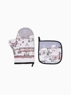 Набор кухонный «Этель» Winter village, варежка-прихватка 20×28 см, прихватка 19×19 см - Фото 3