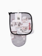 Набор кухонный «Этель» Winter village, варежка-прихватка 20×28 см, прихватка 19×19 см - Фото 10