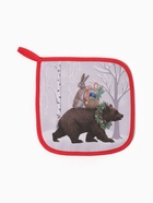 Набор кухонный «Этель. Лесные звери», варежка-прихватка 20×28 см, прихватка 19×19 см - Фото 4