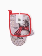 Набор кухонный «Этель. Волшебного счастья»: прихватка 19×19 см, варежка-прихватка 20×28 см - фото 63129239