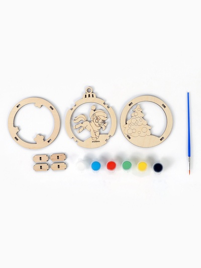 Заготовки для творчества, подвеска новогодняя «Подарок от лошадки»