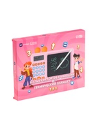 УЦЕНКА Интерактивный калькулятор детский Windigo, для изучения счёта + графический планшет, розовый - Фото 11