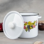 УЦЕНКА Кастрюля 5.5 л цил декор с пластмассовой ручкой - Фото 2