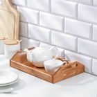 УЦЕНКА Поднос маленький с декором, с покрытием, 30×20×6 см - Фото 2