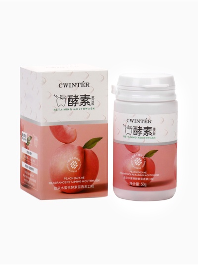 Зубной порошок с энзимами и персиком, 50 г