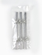 Трубочки для коктейлей «Снежинки», серебро, 6 шт - Фото 4
