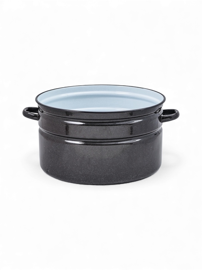 УЦЕНКА Бак эмалированный, 20 л, d=37.5 см, без крышки, графитовый - Фото 1