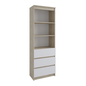 УЦЕНКА Стеллаж Мадера 604х370х1800 Дуб сонома/Белый 10966722