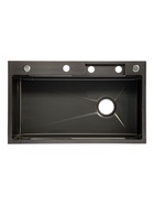 УЦЕНКА Кухонная мойка ZEIN M03, S=3.0 и 0.7 мм, смеситель, графит - Фото 11