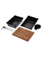 УЦЕНКА Кухонная мойка ZEIN M03, S=3.0 и 0.7 мм, смеситель, графит - Фото 15