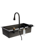 УЦЕНКА Кухонная мойка ZEIN M03, S=3.0 и 0.7 мм, смеситель, графит - Фото 10