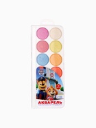 УЦЕНКА Акварель перламутровая "Щенячий патруль", 12 цветов, без кисти - Фото 1