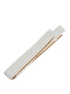 УЦЕНКА Самоклеящийся ПВХ плинтус 3D белый вензель, 2,3м - Фото 4