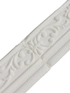 УЦЕНКА Самоклеящийся ПВХ плинтус 3D белый вензель, 2,3м - Фото 5