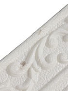 УЦЕНКА Самоклеящийся ПВХ плинтус 3D белый вензель, 2,3м - Фото 8