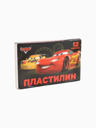 УЦЕНКА Пластилин 12 цв 180 г Тачки