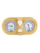 УЦЕНКА Термометр-гигрометр для бани с песочными часами, деревянный - фото 14997863