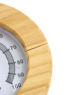 УЦЕНКА Термометр-гигрометр для бани с песочными часами, деревянный - фото 14997864