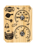 УЦЕНКА Термометр-гигрометр "Табличка", дерево - Фото 1