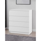 УЦЕНКА Комод с 4 ящиками Мадера, 800х420х1000, Белый - Фото 3