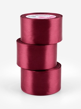 Набор лент атласных (3шт) 50мм*25±1ярд(23м±1м) №48 бордовый ВБ АУ