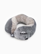 Подушка для путешествий бархатная «Перезагрузка», серая 10911165