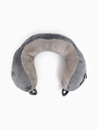 Подушка для путешествий бархатная «Перезагрузка», серая - фото 63129352