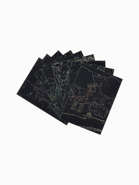 Гравюра блокнот "Животные", 9 листов, штихель