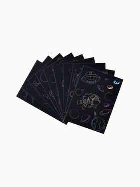 Гравюра блокнот "Космос", 9 листов, штихель