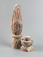 УЦЕНКА Сувенир "Рука" дерево 12х12х49 +/-1 см, цв. бежевый 10966862