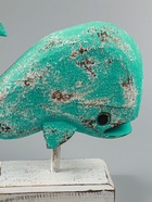 УЦЕНКА Набор сувенирный «Киты» дерево, L - 30.25 и 20 см, цв. бирюзовый 10966865