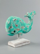 УЦЕНКА Набор сувенирный «Киты» дерево, L - 30.25 и 20 см, цв. бирюзовый 10966865