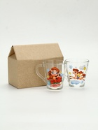 Кружки стеклянные новогодние «Весёлого праздника. Лошади», набор 2 шт. - фото 7729665