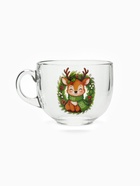 Кружка стеклянная новогодняя «Оленёнок», 500 мл - Фото 2