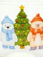 Кружка стеклянная новогодняя «Мишки в лесу», 500 мл - фото 7729692