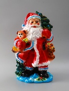 УЦЕНКА Фигура "Дед мороз" 52х32х26,5 см, красный 10966873