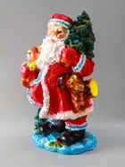 УЦЕНКА Фигура "Дед мороз" 52х32х26,5 см, красный 10966873