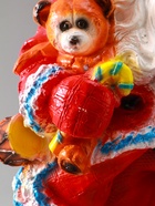 УЦЕНКА Фигура "Дед мороз" 52х32х26,5 см, красный 10966873