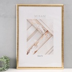 УЦЕНКА Фоторамка пластик "МИРАМ" 50х70 см, 647211 золото (пластиковый экран) - Фото 1