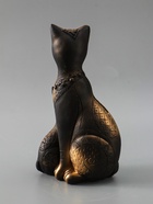 УЦЕНКА Копилка "Коты Фараоны" черная в золоте, 27,5х15х9 см 10966881