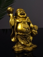 УЦЕНКА Статуэтка "Хотей со слитком" 15 см, цвет золото 10966882