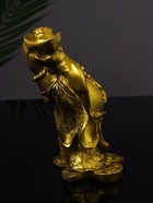УЦЕНКА Статуэтка "Хотей со слитком" 15 см, цвет золото 10966882