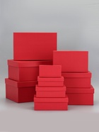 Набор подарочных коробок 10 в 1 «Красный» 30×19×12 - 12×6.5×4 см - фото 63129513
