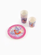 Посуда одноразовая бумажная на 10 персон: стаканы, тарелки, скатерть, ВИНКС - Фото 3